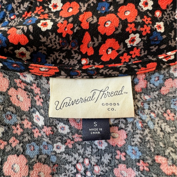 UNIVERSAL THREAD | NWOT | SLEEVELESS WRAP DRESS FLORAL DITZY PRINT | SZ: SMALL - Picture 11 of 11